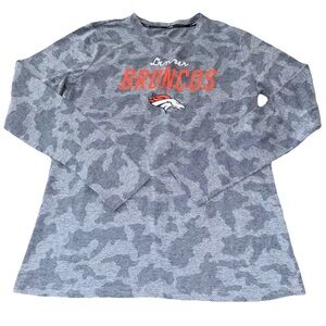 Denver Broncos Gray Camo Long Sleeve Shirt